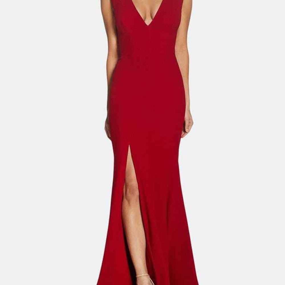 NEW Dress the Population Sandra Gown Dress in red - Size S - Picture 9 of 9